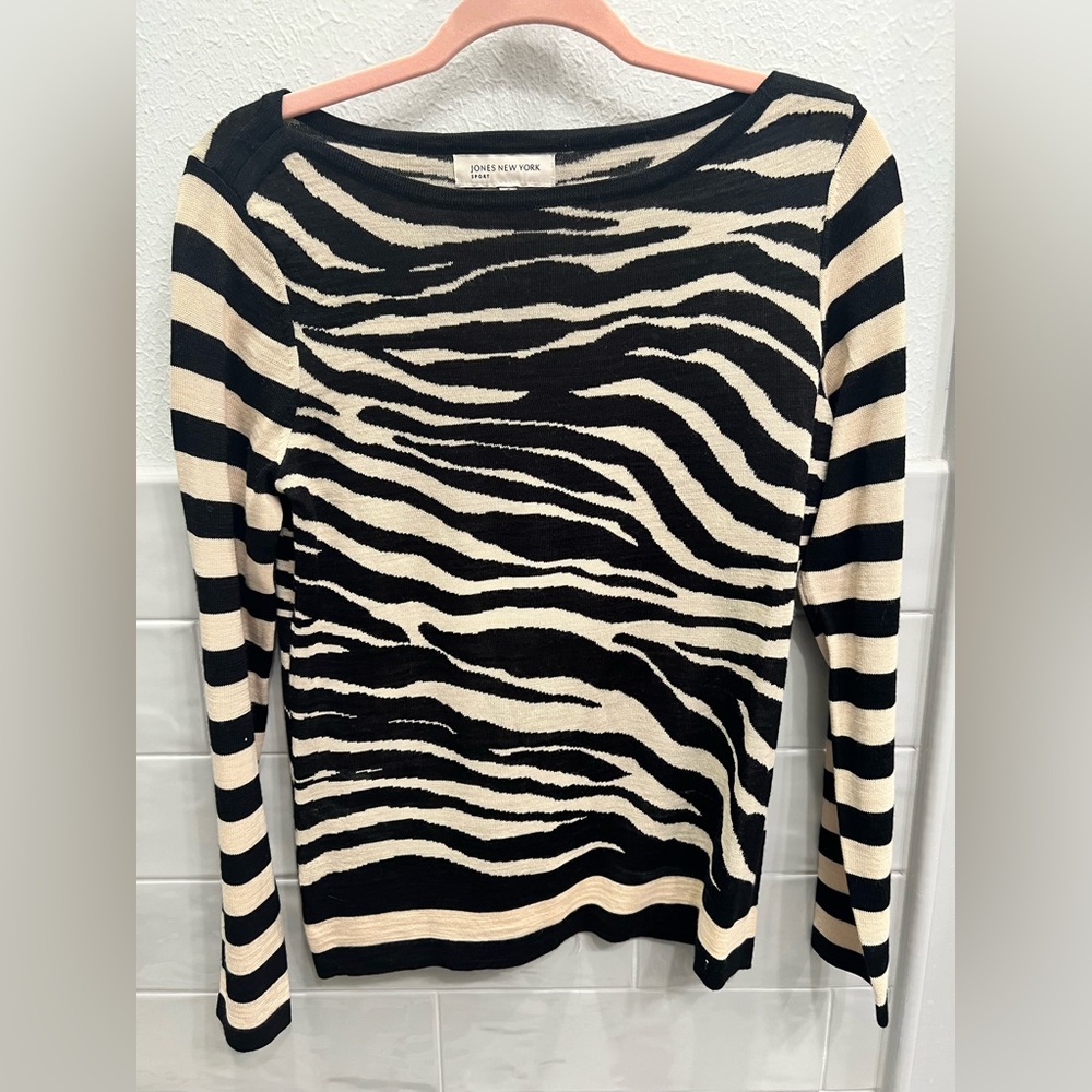 Women’s Zebra Sweater from Jones New York